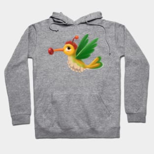 Cute Hummingbird Drawing Hoodie